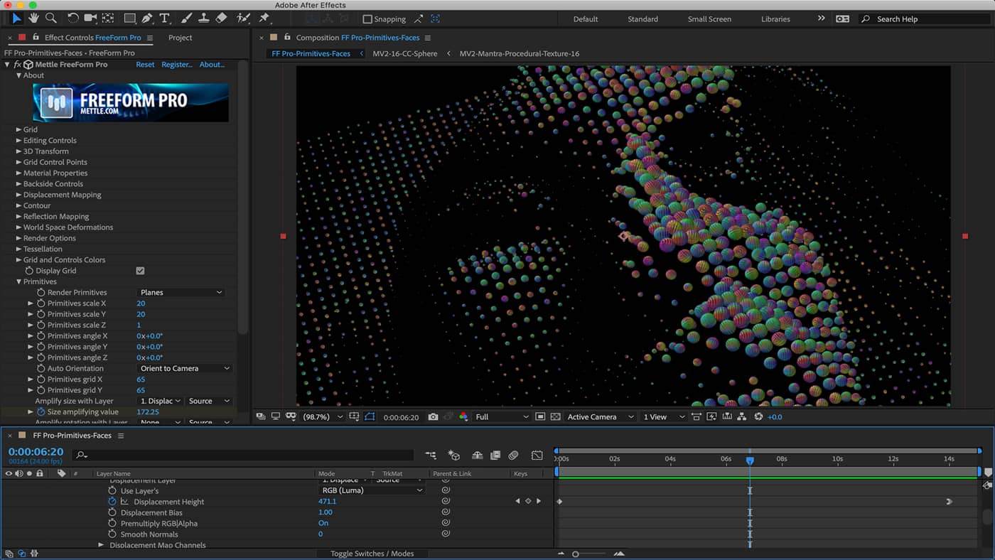 Mettle FreeForm Pro v1.99.8 Fro After Effects 3D网格变形插件