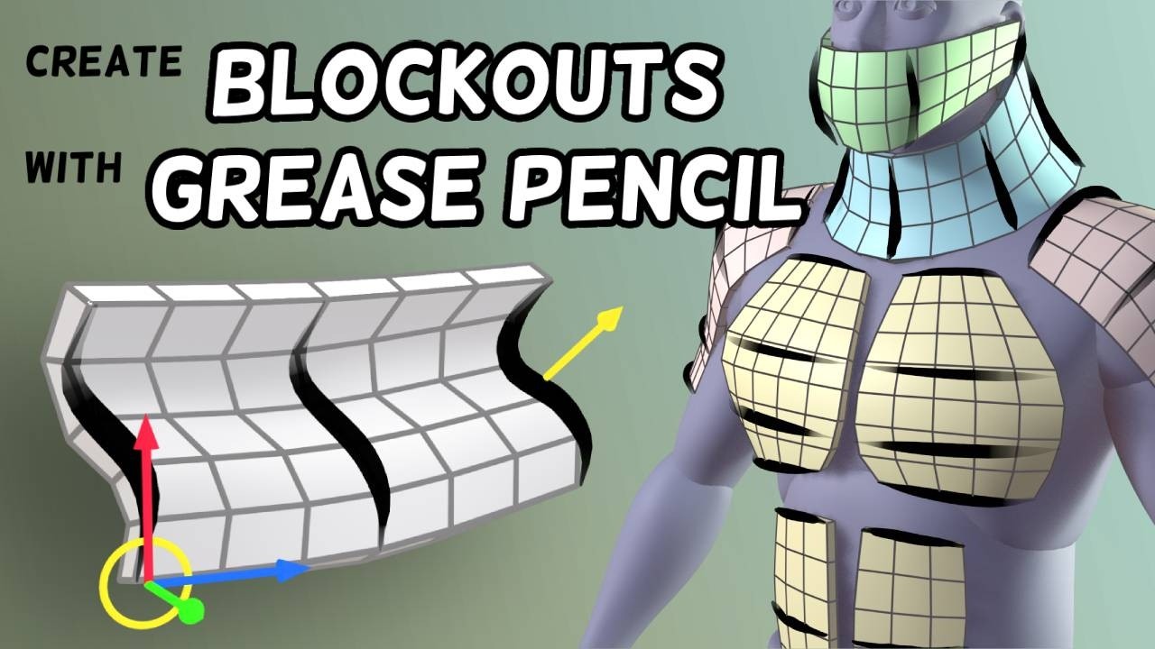 GSurface Gen v1.1 fro blender 绘制遮挡网格插件