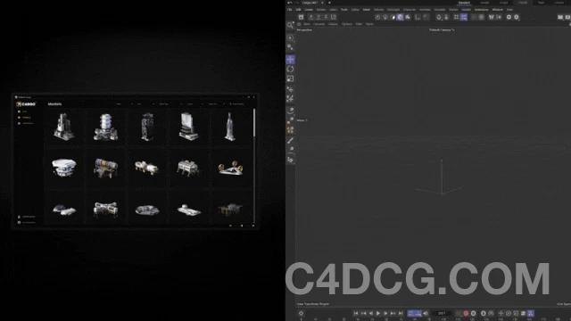 KitBash3D推出Cargo客户端,无缝集成Cinema 4D,简化资产管理