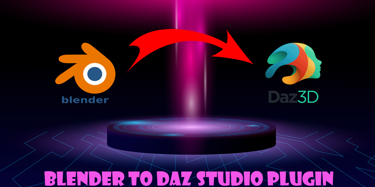 Blender to Daz Studio plugin V2.3.23 fro Blender模型场景桥接导入DAZ插件