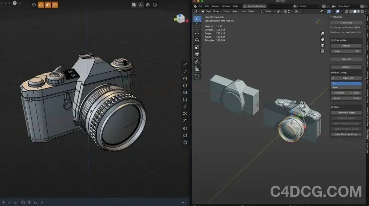 Plasticity 1.3 has arrived with the addition of Blender Bridge plugin