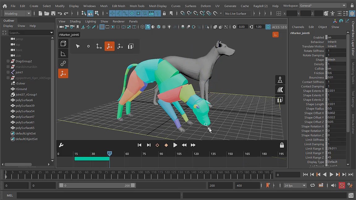 Ragdoll Dynamics Unlimited V2024 实时物理解算器插件