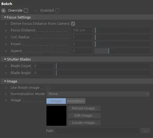 Redshift 设置：摄像机标签