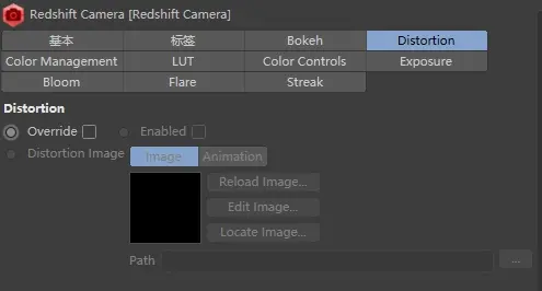 Redshift 设置：摄像机标签