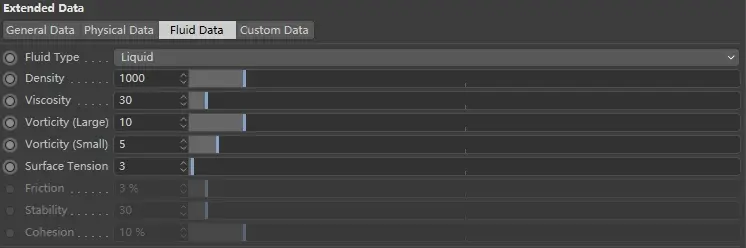 X-particles 使用文档:Extended Data