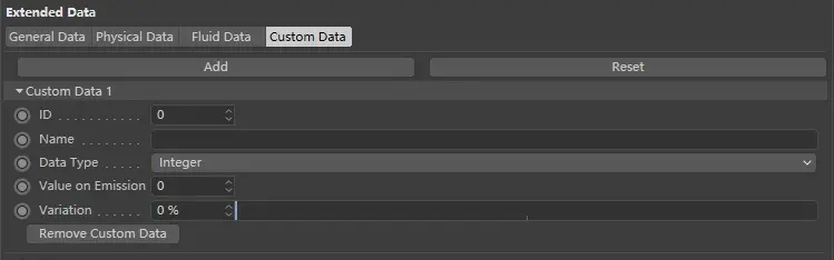 X-particles 使用文档:Extended Data