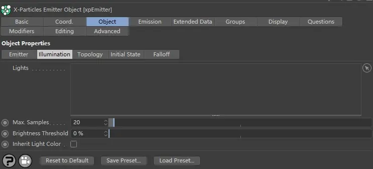 X-particles 使用文档:Emitter Shape Object