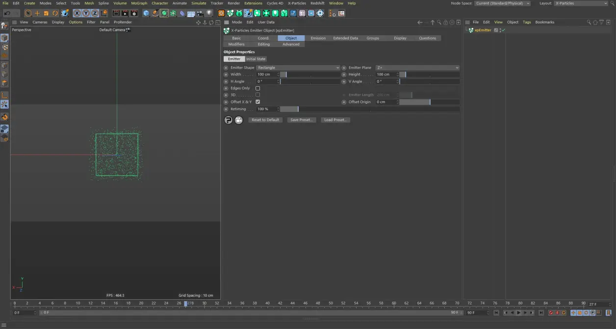 X-particles 使用文档：Emitter Object