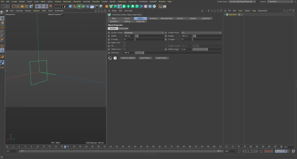X-particles 使用文档：Emitter Object