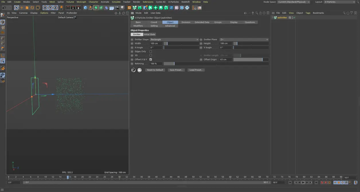 X-particles 使用文档：Emitter Object