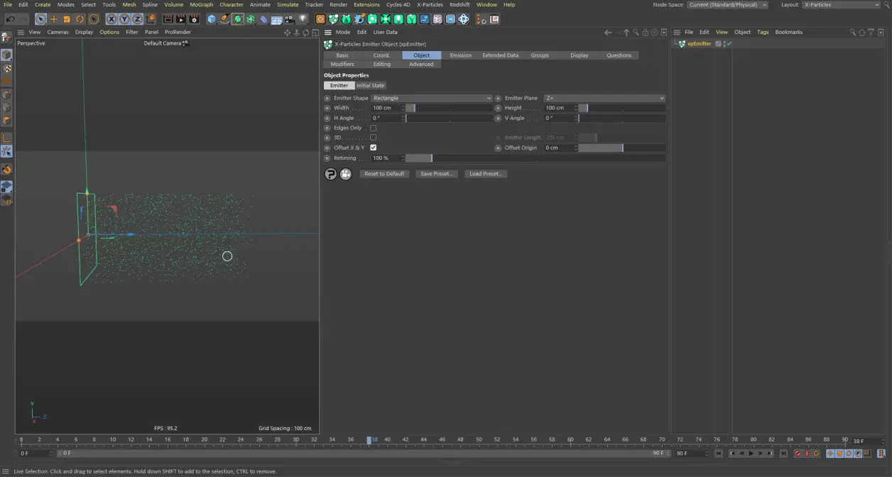 X-particles 使用文档：Emitter Object
