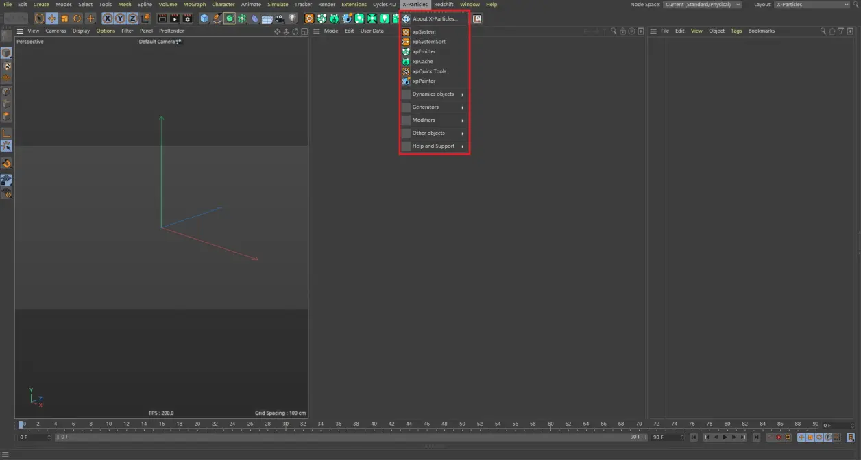 X-particles 使用文档:Main Menu
