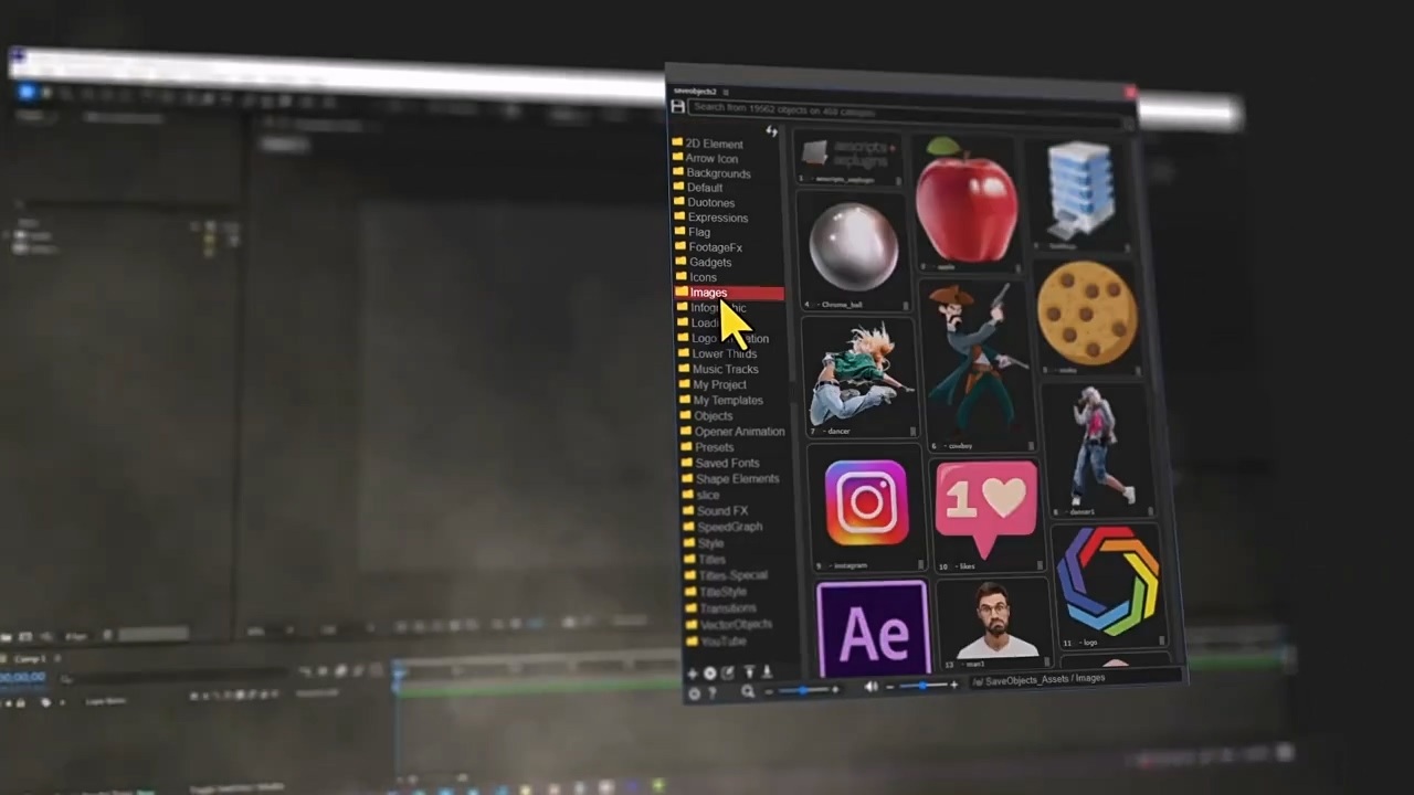 Save Objects V2.2.1 fro After Effects 实时预览保存合成和图层属性脚本
