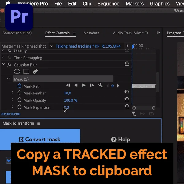 Auto Motion Tracker For Objects v1.2.1 Fro Premiere Pro 对象自动跟踪稳定插件