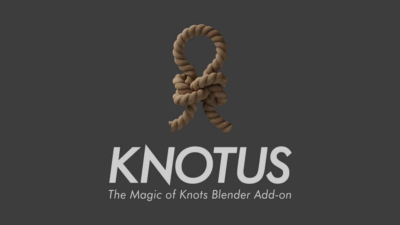 Knotus v1.1.0 fro Blender绳子打结绳结插件