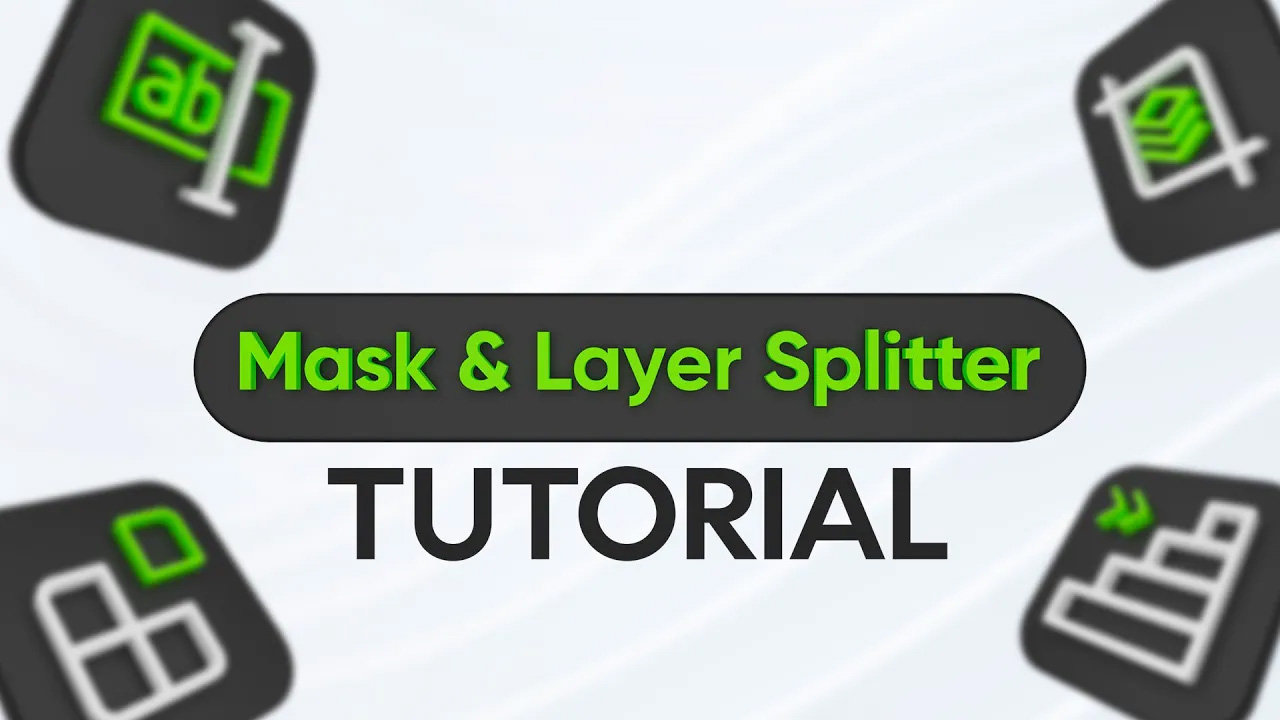 Mask &amp; Layer Splitter v1.1.0 fro After Effects 图层蒙版分割脚本