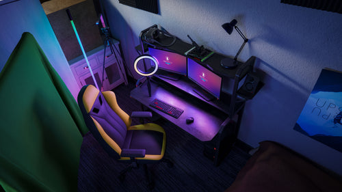 公寓电竞房客厅卧室场景 bledner模型 Apartment Interiors