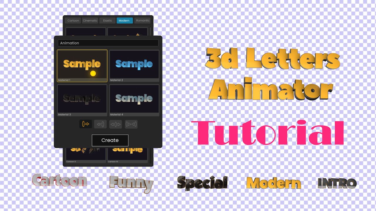 3D Letters Animator v1.0 fro After Effects 三维文字动画脚本