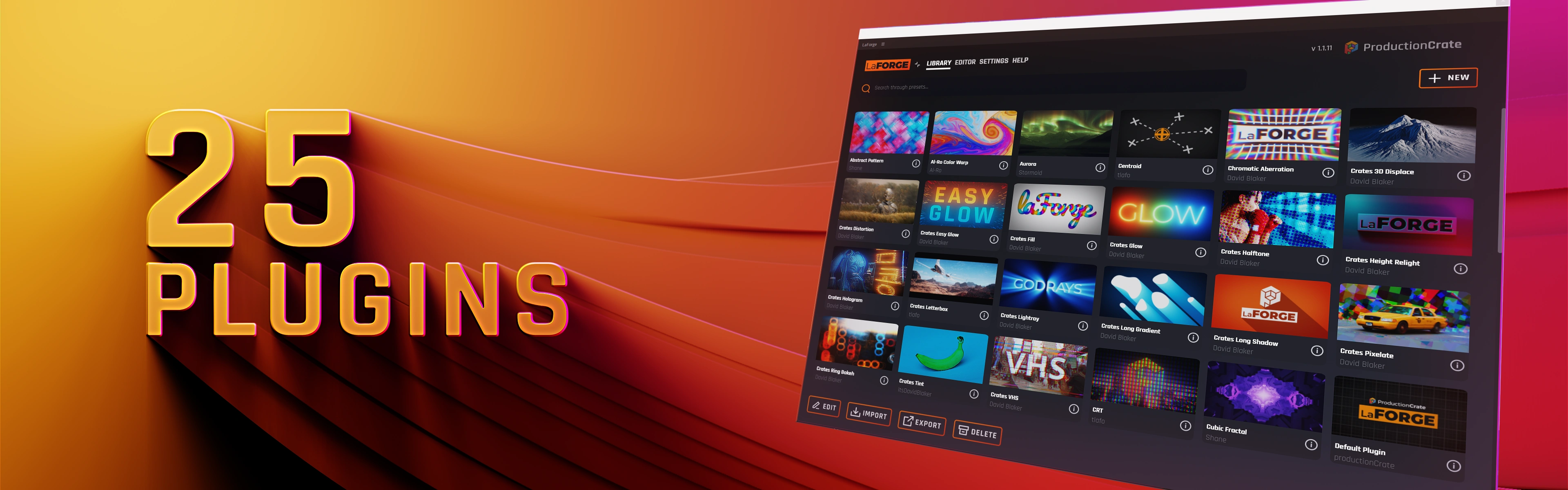 ProductionCrate LaForge Suite v1.3.7 fro AE/PR视频特效插件包