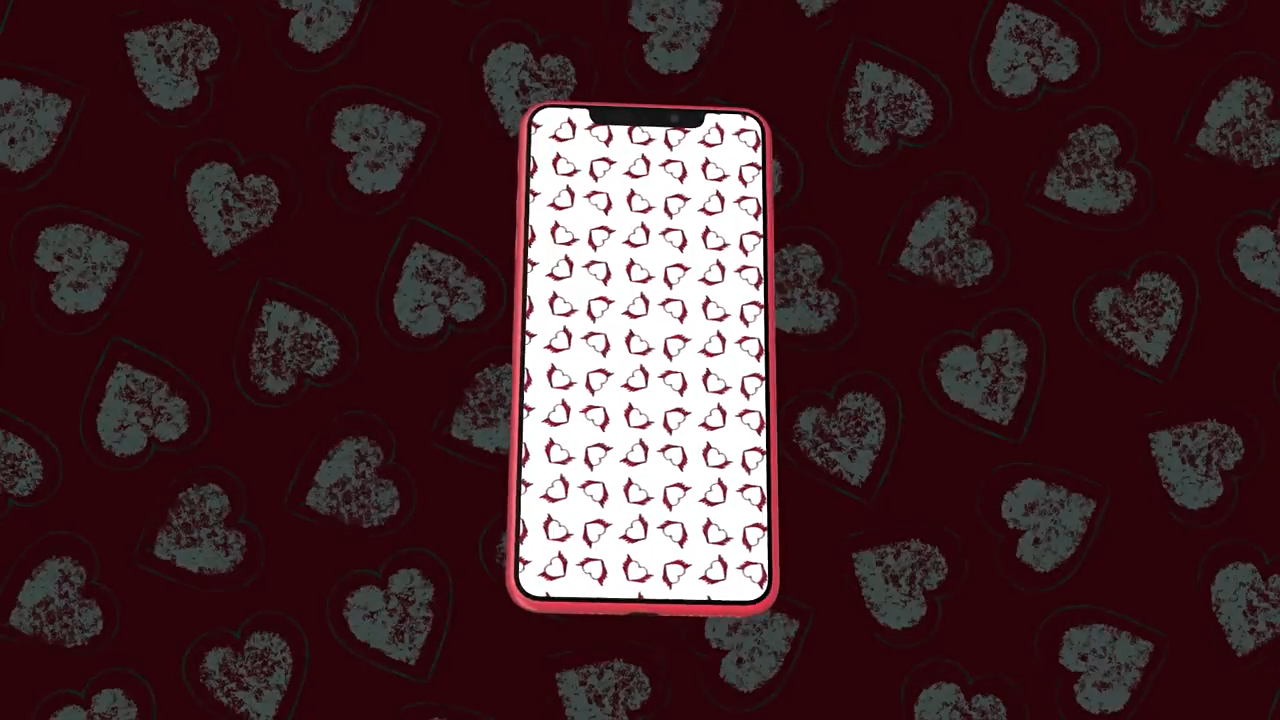 卡通手绘爱心图案动画背景 35 Hand Drawn Heart Backgrounds 56528794