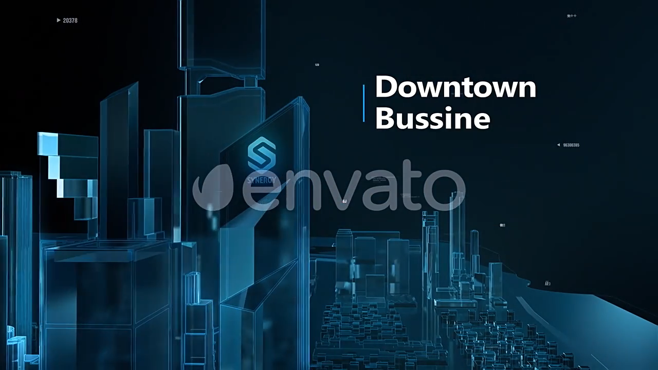 科技感三维场景片头动画 Digital Technology Package 30363209