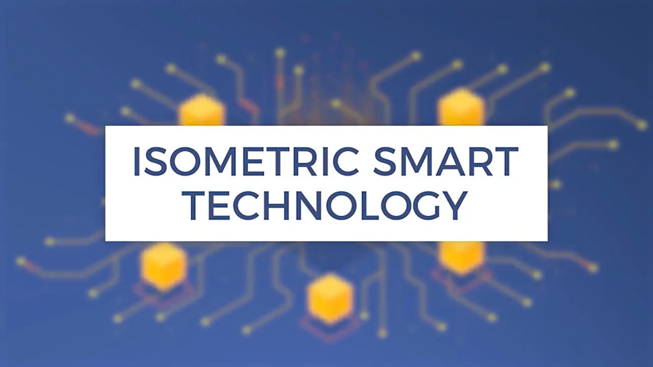 扁平化三维等距网络科技感概率场景动画 Isometric Smart Technology 25556128