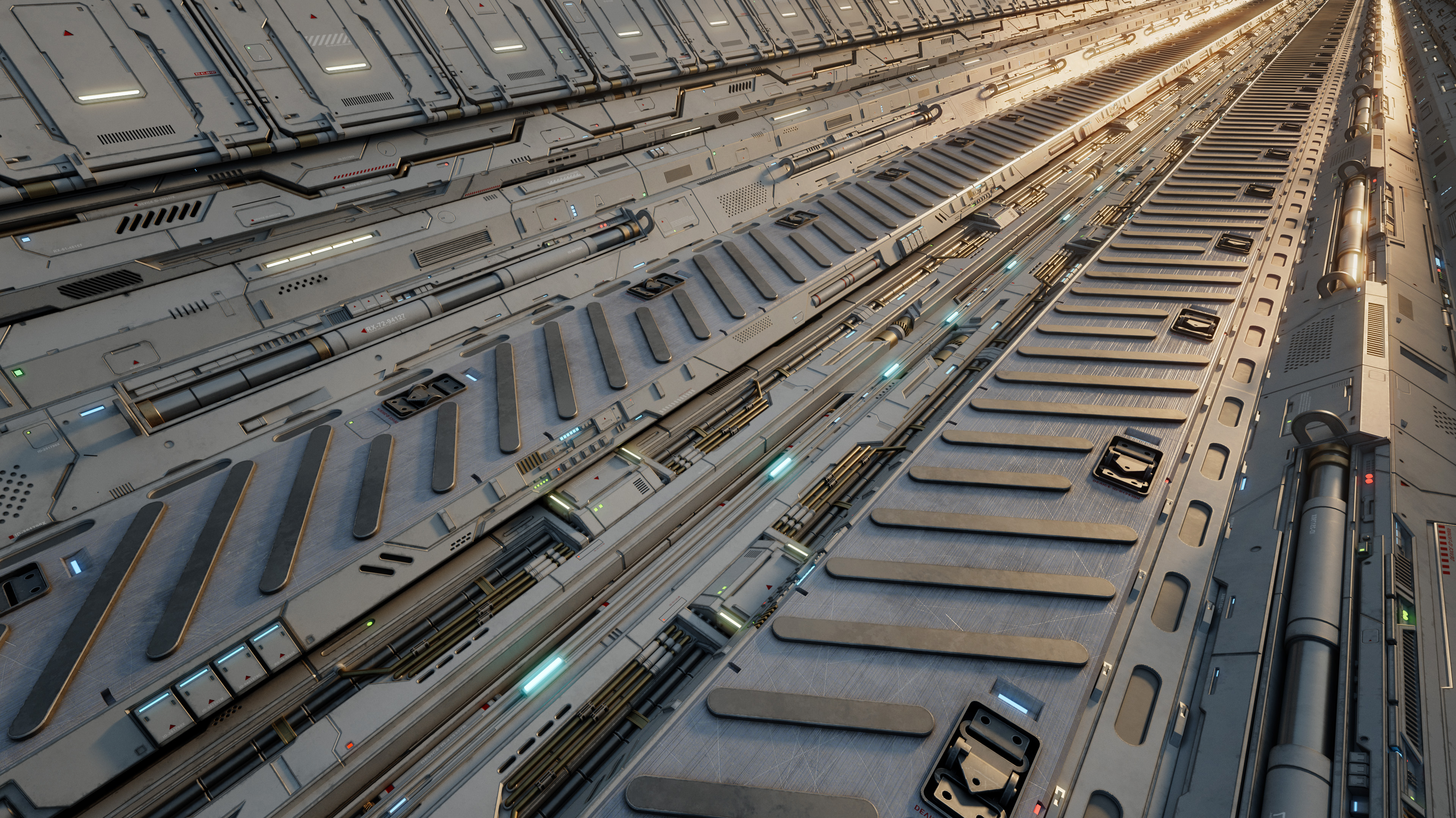 科技感墙面3D模型 Sci-Fi Architecture Panels Kit Vol 01