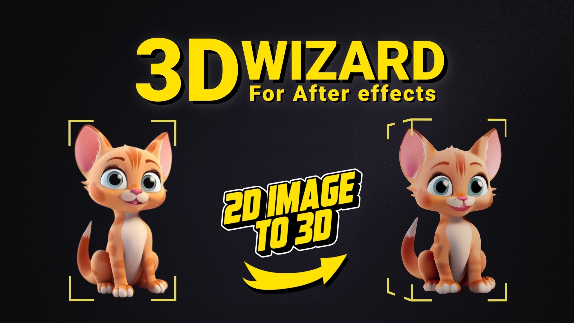 3D Wizard 1.4.5 for After Effects 二维图片转三维模型脚本