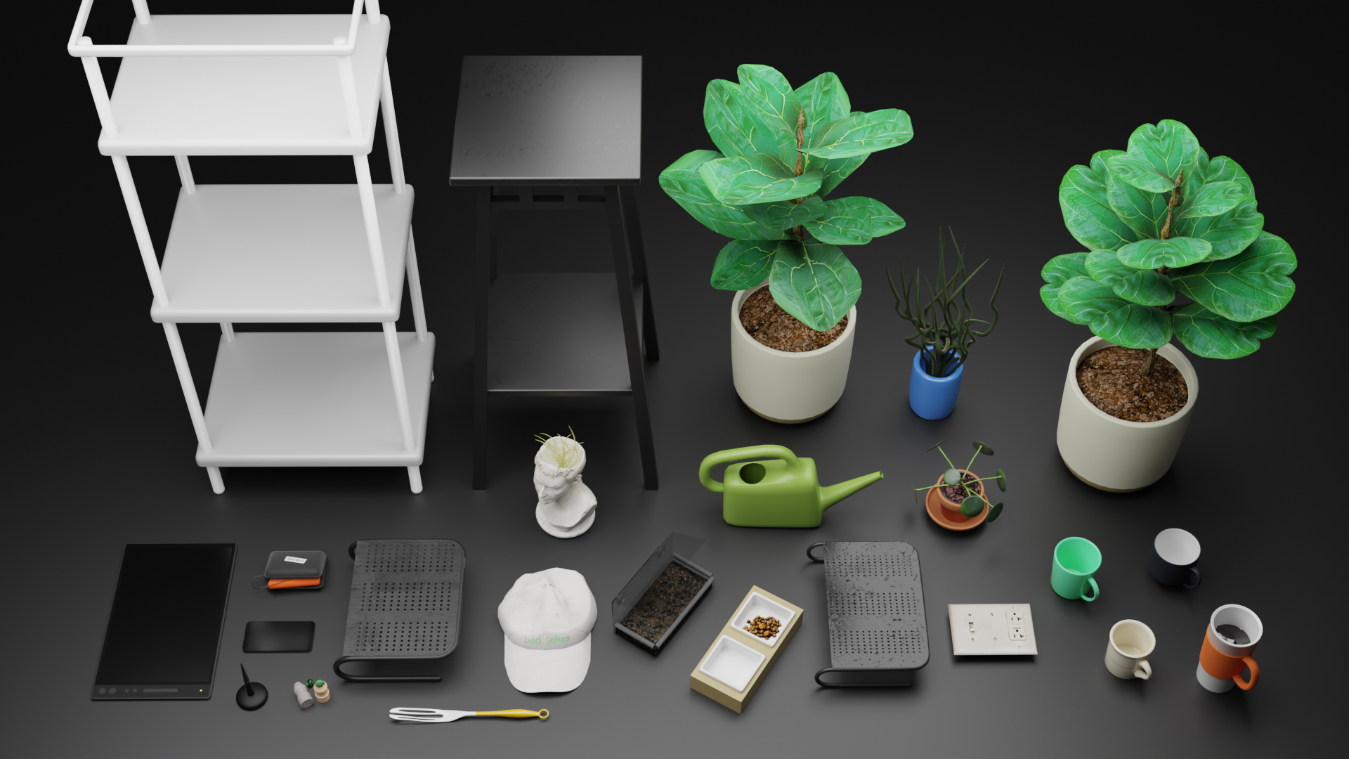 21个常用模型植物石膏笔