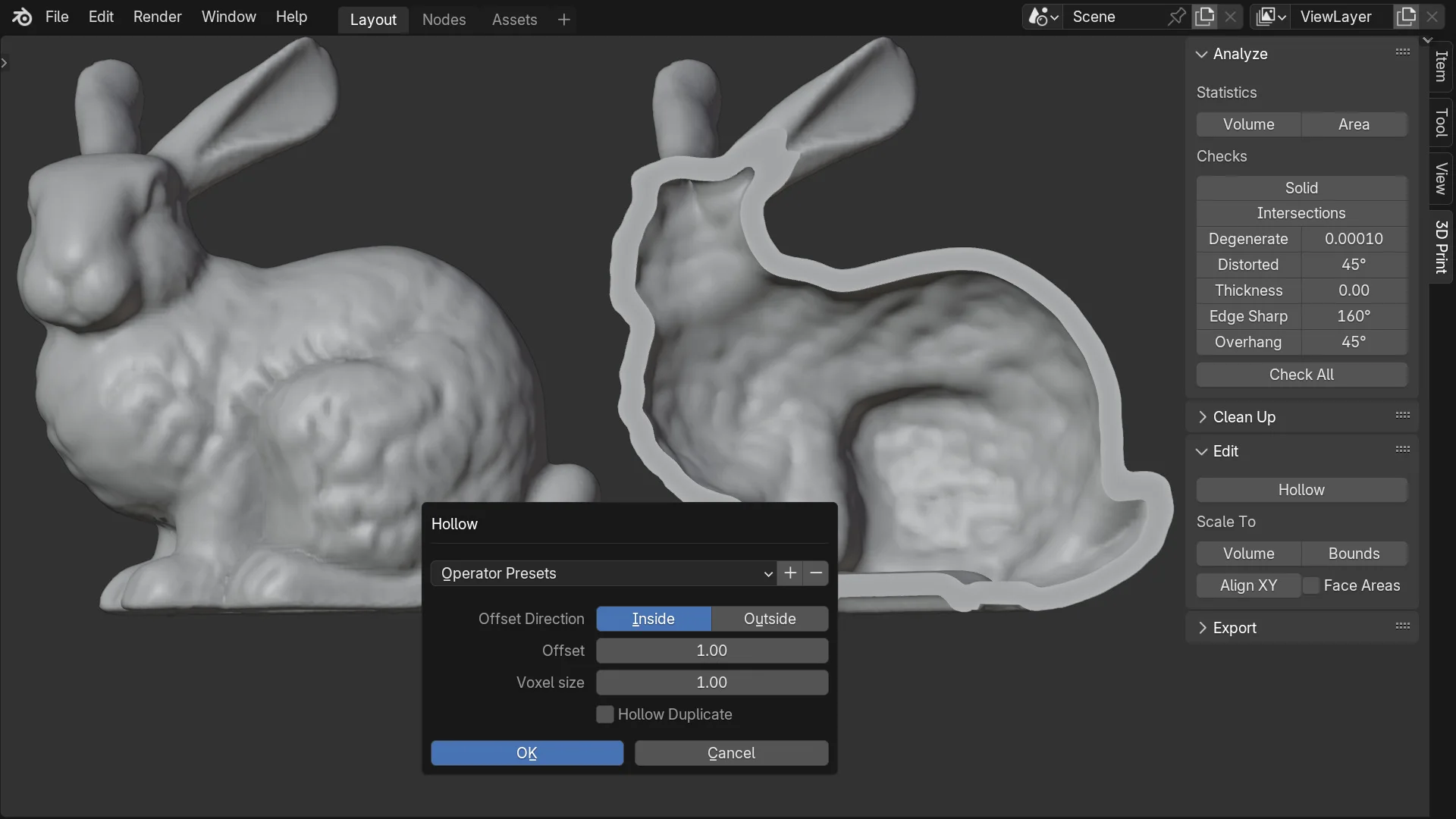 add on print 3d toolbox v1.1.4 for blender 3D打印工具箱