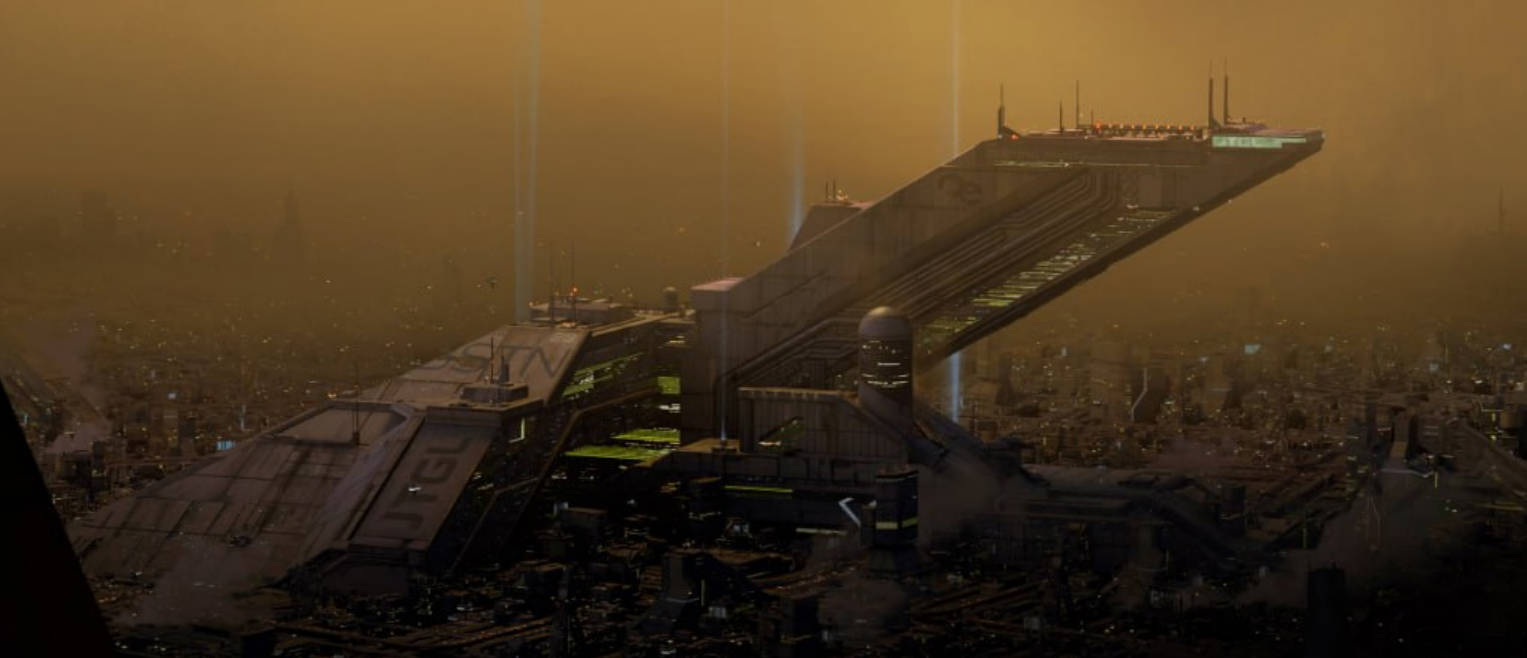 未来科幻赛博朋克建筑汽车街道场景3D模型资产 BMS Cyberpunk