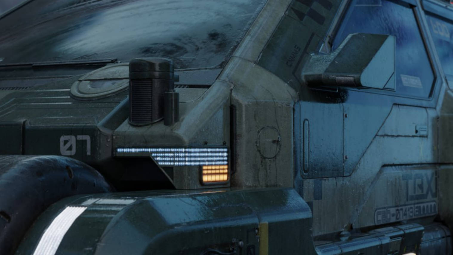 未来科幻赛博朋克建筑汽车街道场景3D模型资产 BMS Cyberpunk