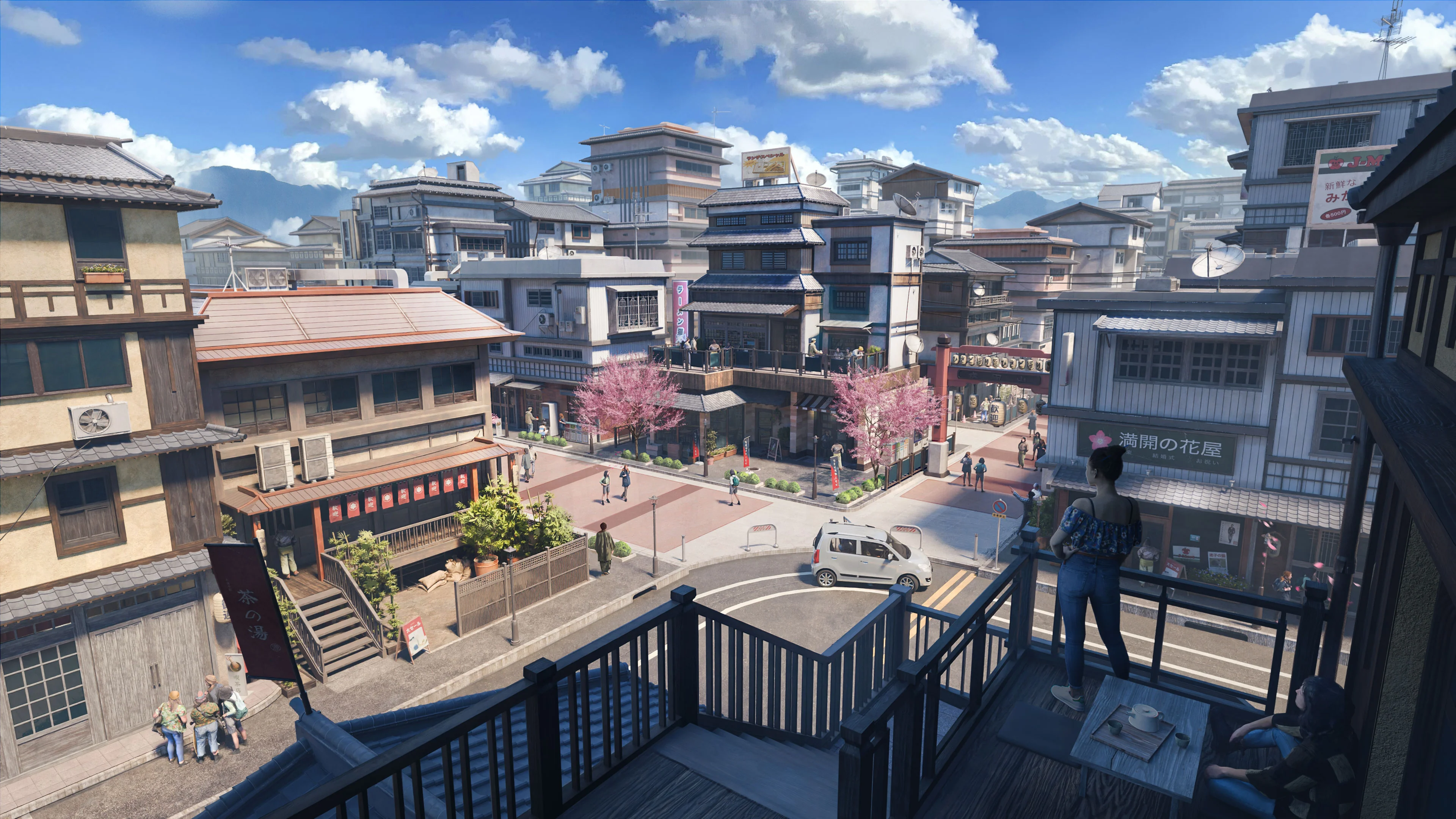 日式建筑楼房3D模型资产 Japanese Neighborhood