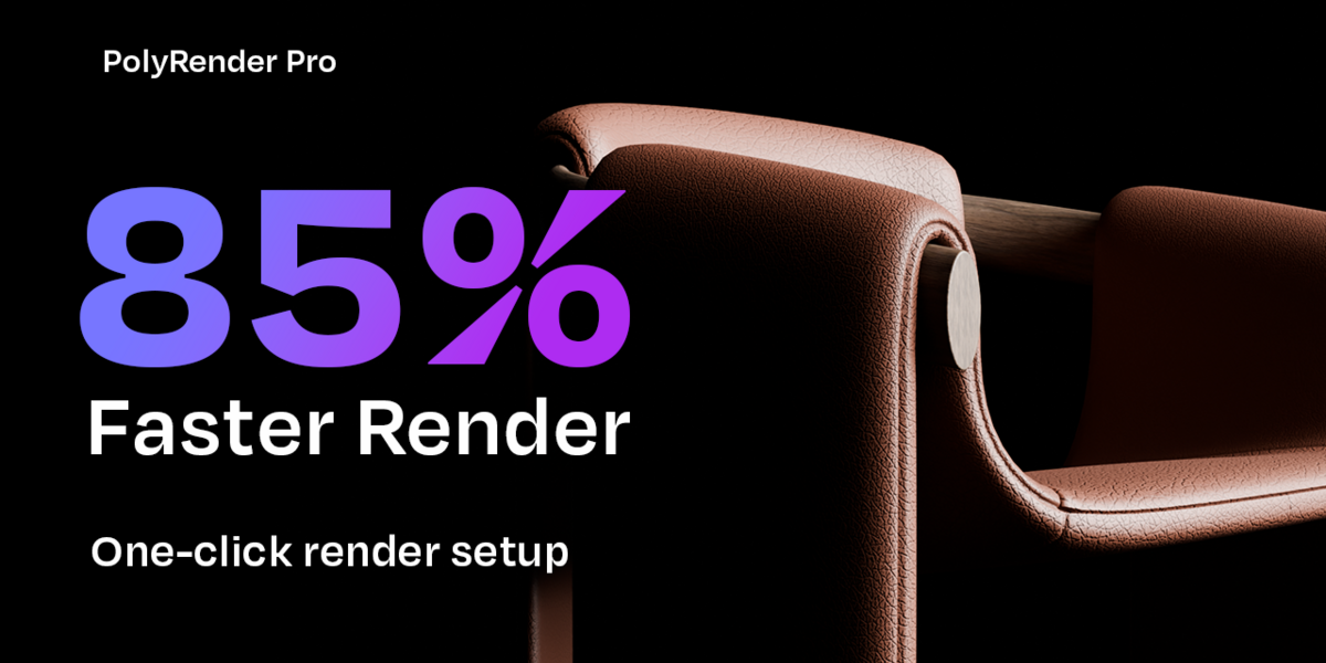 Poly Render Pro V3.2 for blender 渲染优化加速插件