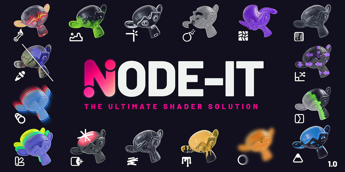 Node It v1.0 for blender 着色器节点插件