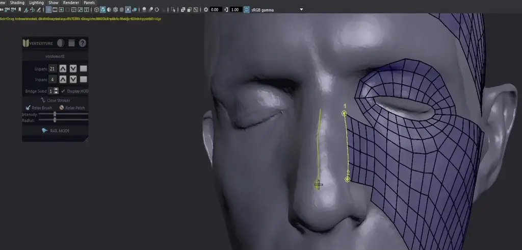 ziRail 0.97 for Maya 路径绘制面片多边形插件
