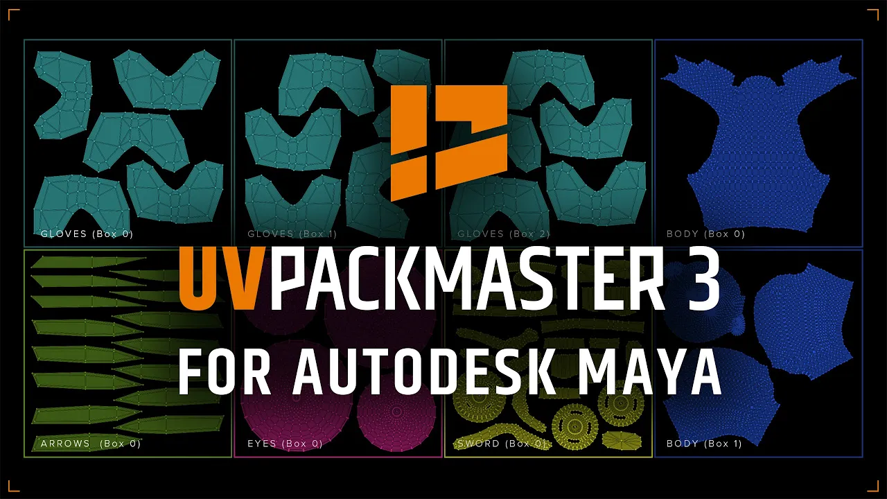 UVPackmaster 3 Pro V3.3.2 For Maya UV贴图打包插件