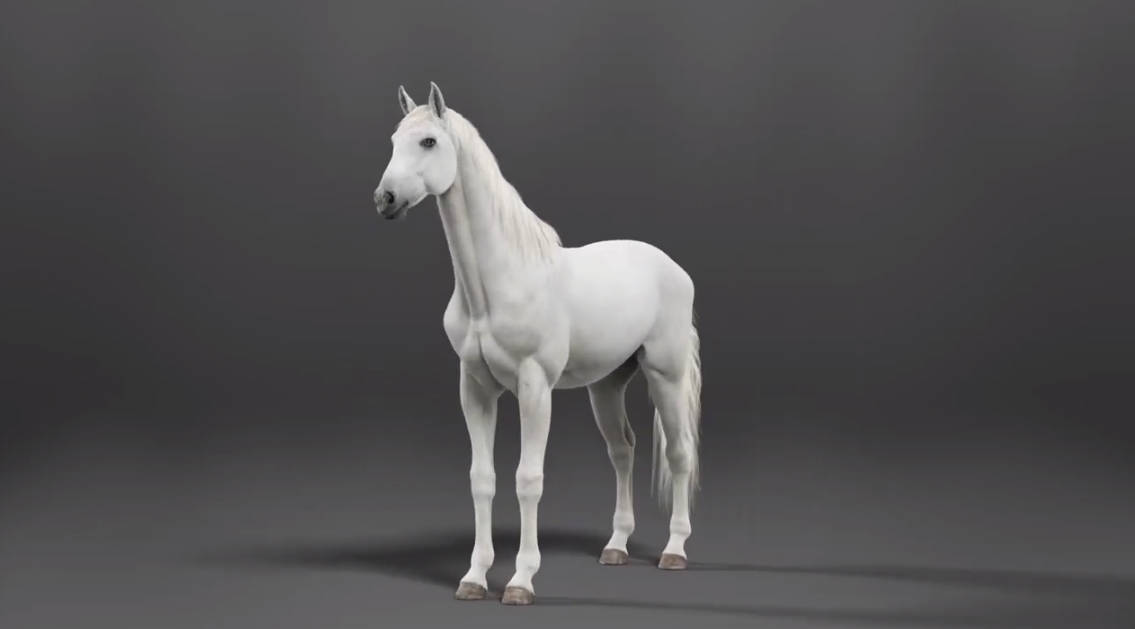 白马-带动作绑定