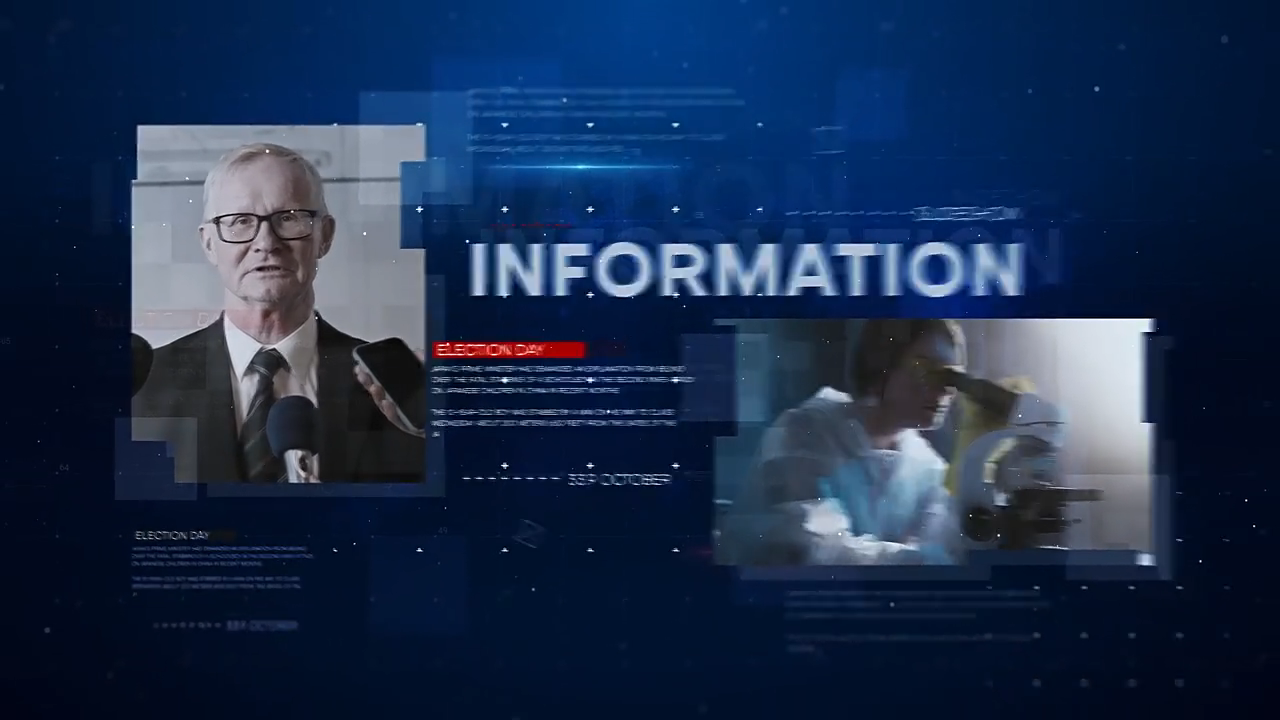 科技感信息新闻包装片头 Digital Information News 54547150