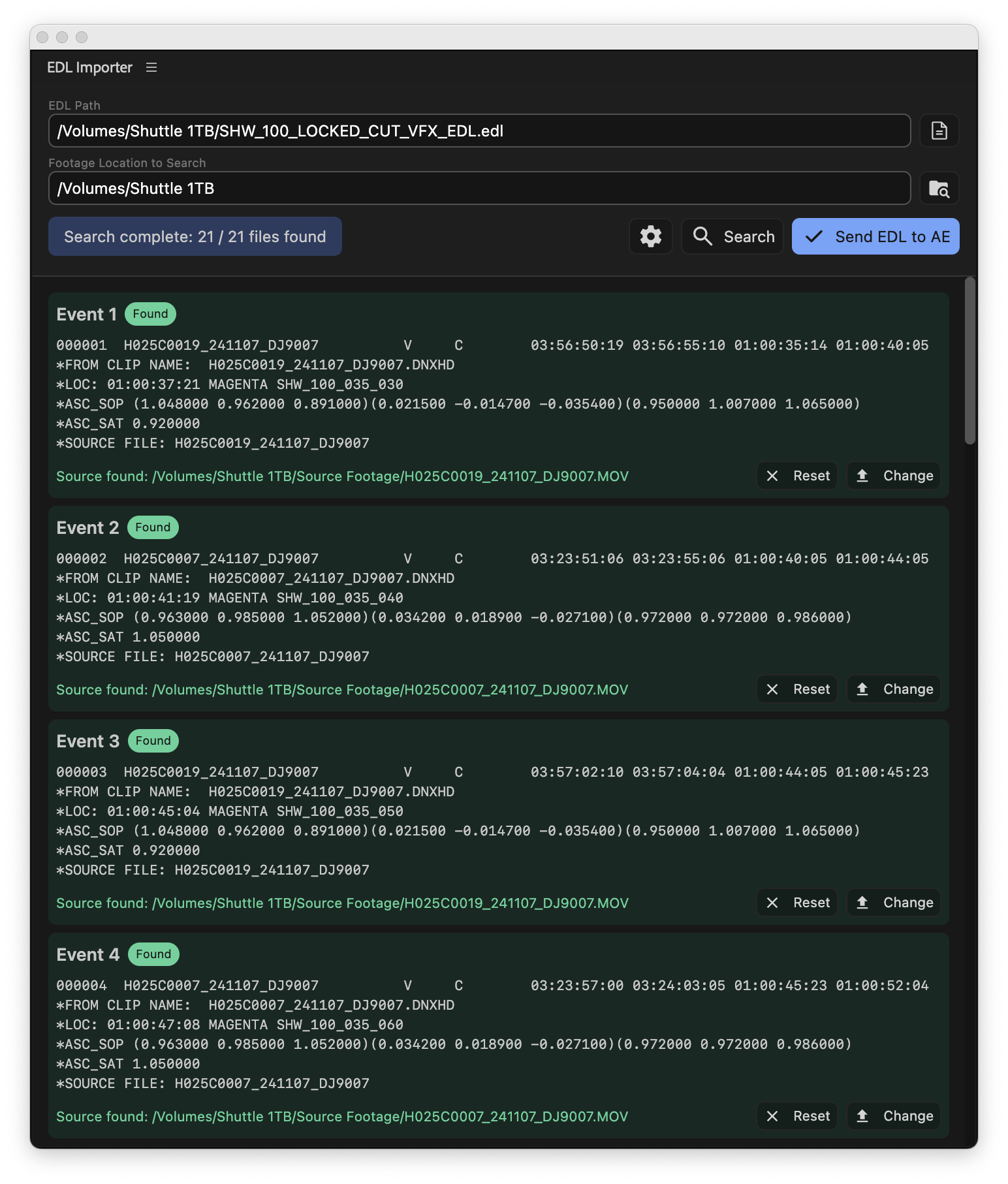 EDL Importer 1.0 for After Effects 导入视频剪辑序列EDL文件脚本