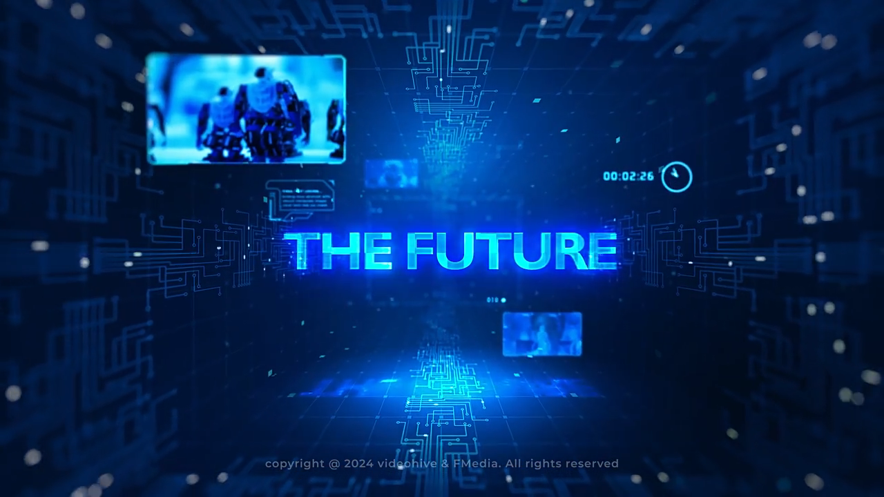 科技感隧道文字宣传片头 Technology Promo Opener 50941306