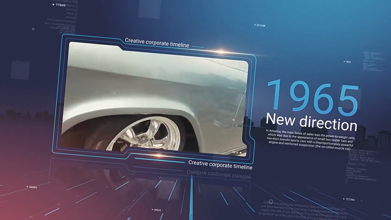 科技感时间线视频片头 Corporate Slideshow 47548698