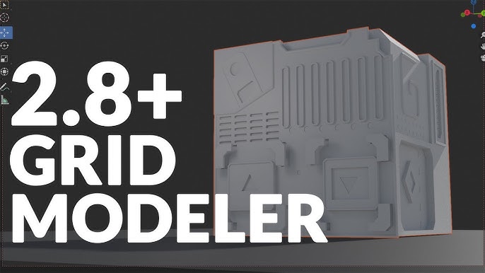 Grid Modeler 1.38.0 for blender 布尔切割建模插件