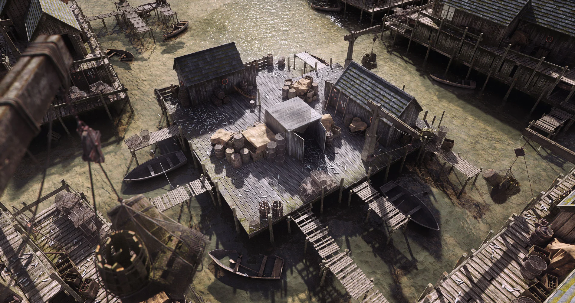 惊悚阴森恐怖小镇木屋