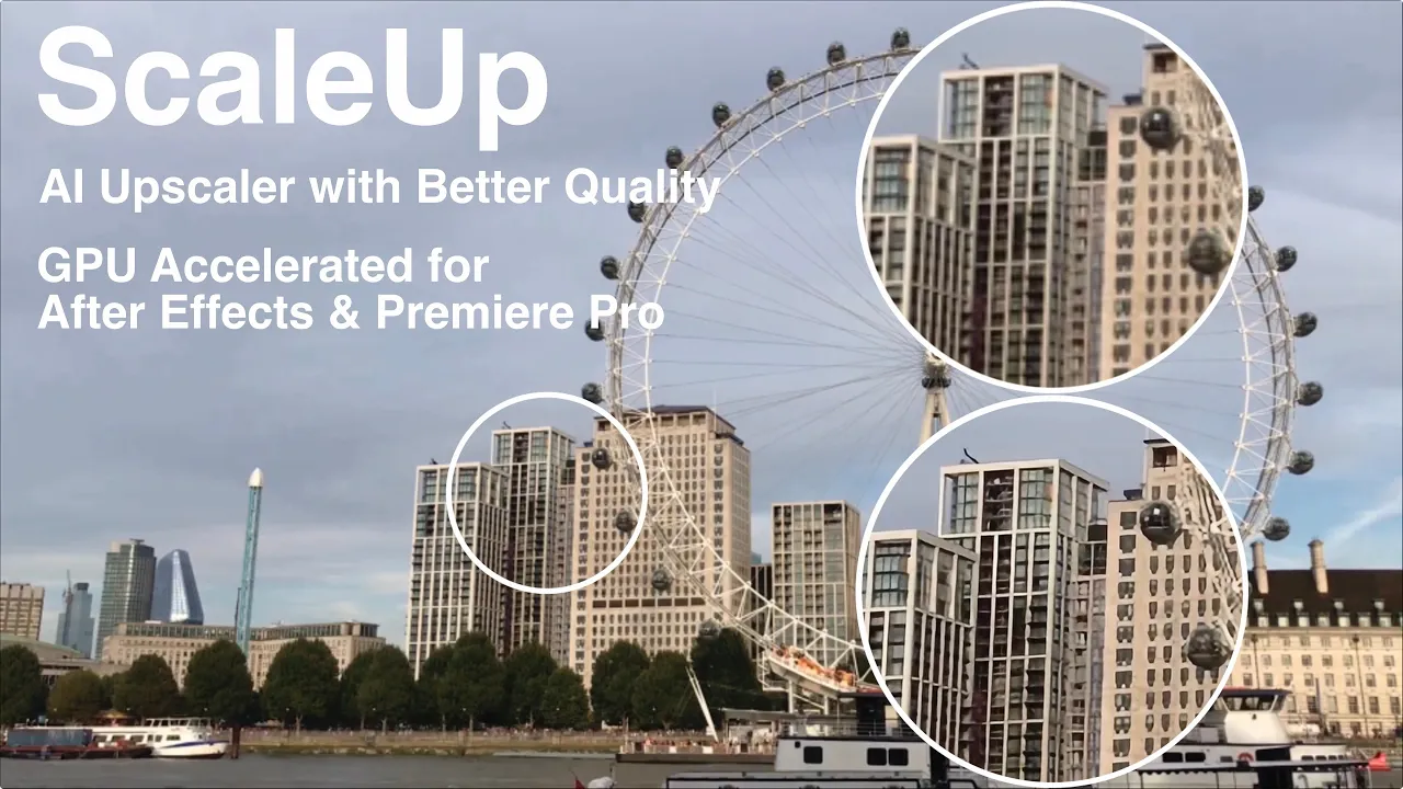 ScaleUP v1.4.4 for AE/PR AI智能视频无损放大插件