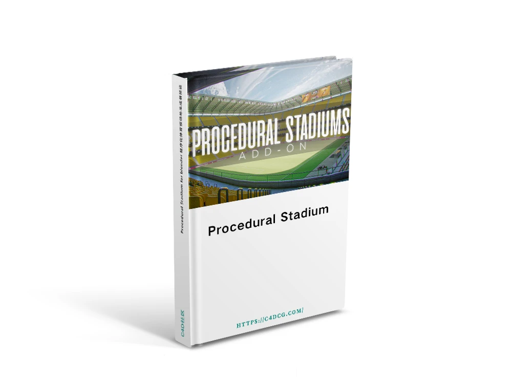 Procedural Stadium v1.0.1 for blender 程序化体育馆场地生成器预设