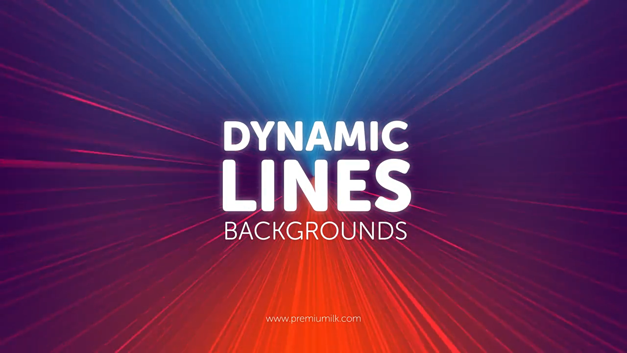 22组创意彩色线条背景动画AE/PR模板视频素材 Dynamic Lines Backgrounds