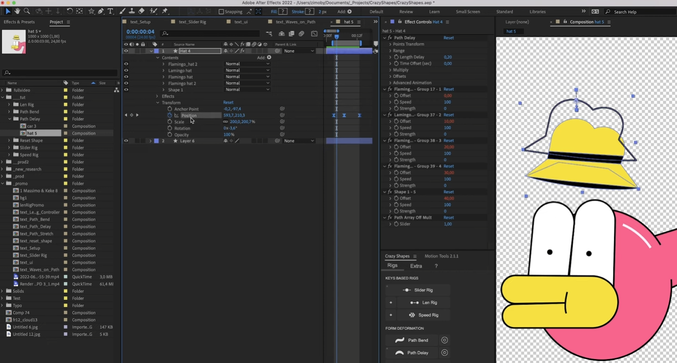Crazy Shapes 1.1.7 fro After Effects MG动画制作脚本