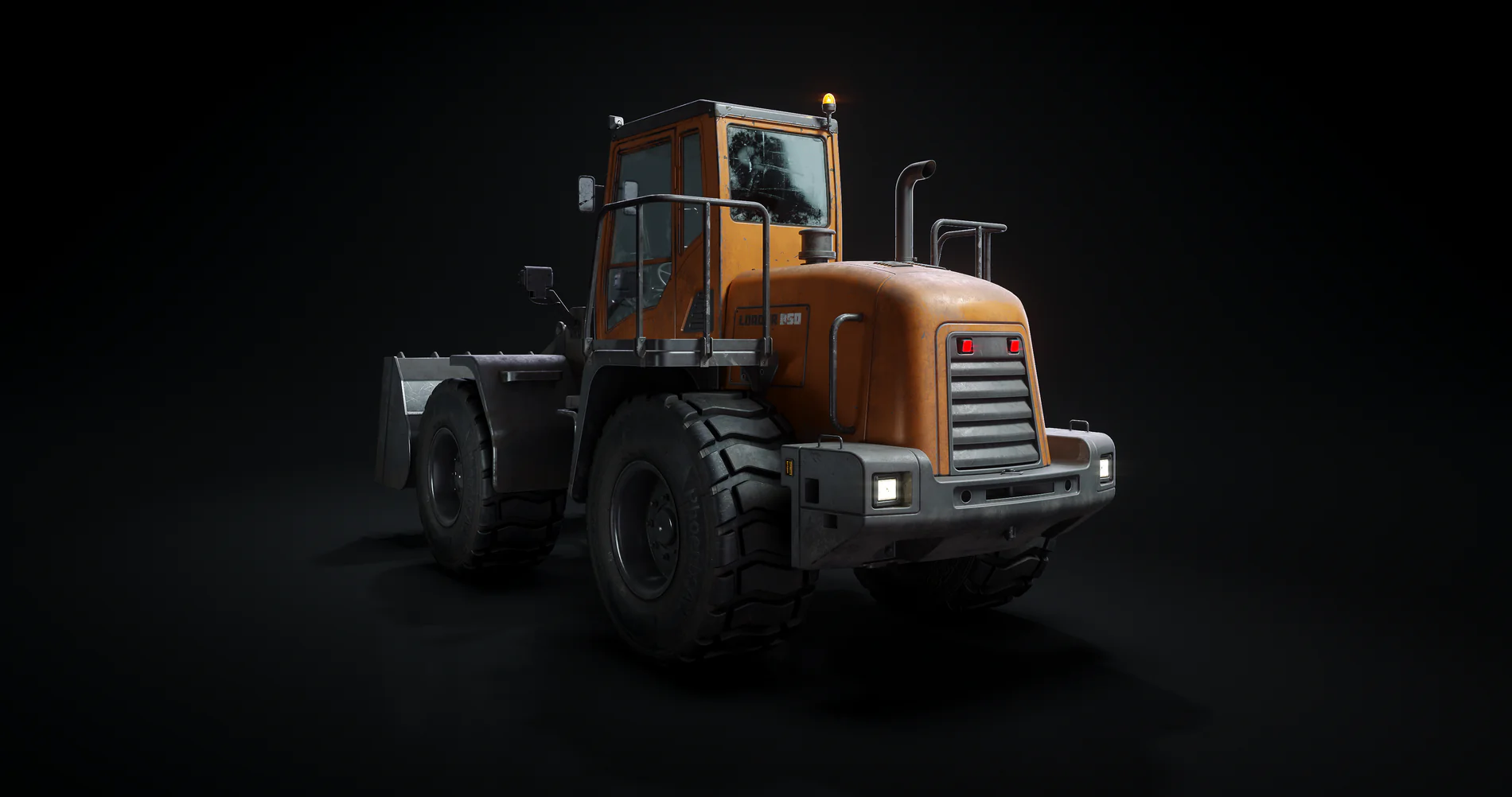 铲车-大型机械设备3D模型