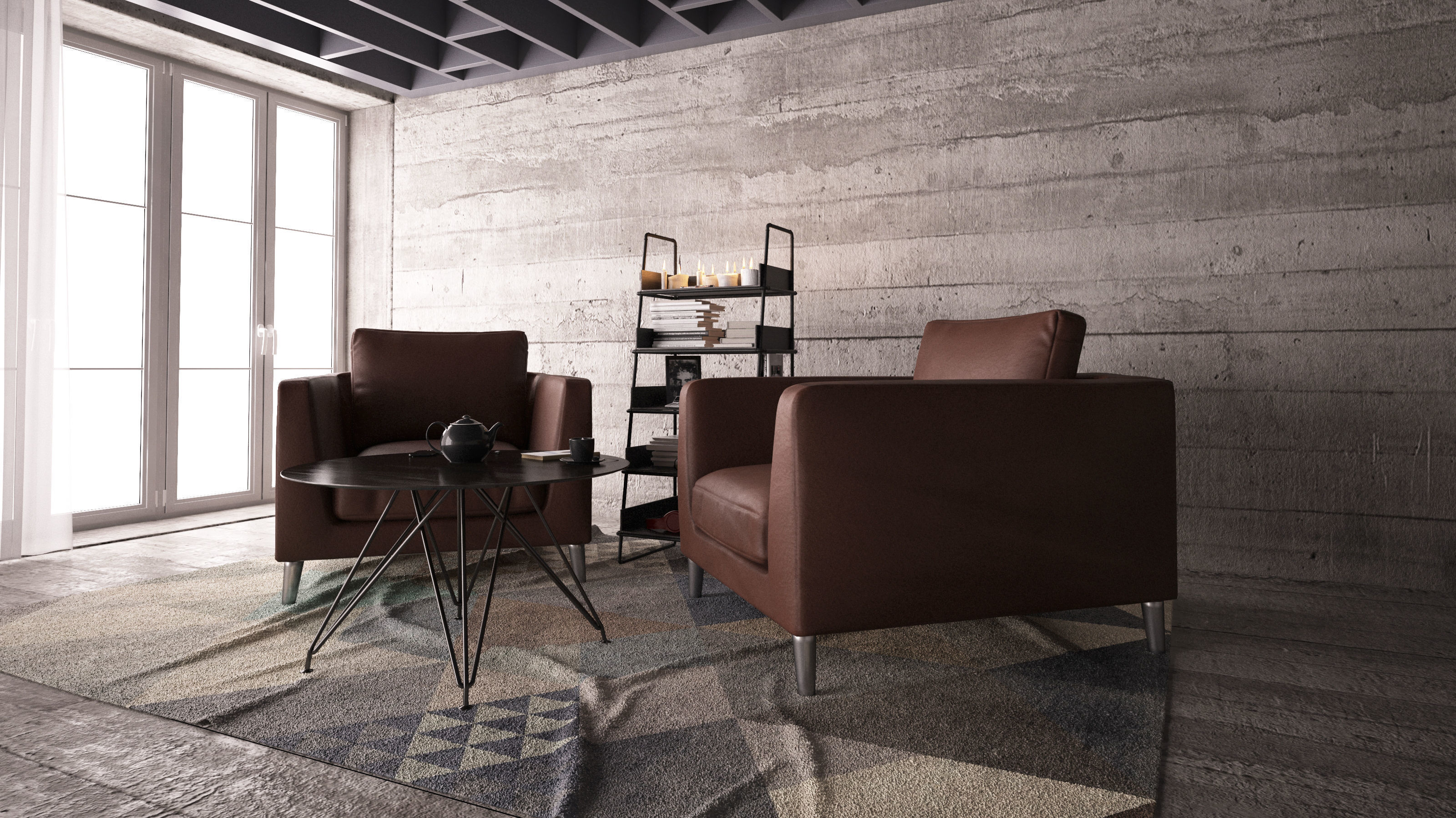 办公居家座椅3D模型-Architectural Models vol 04